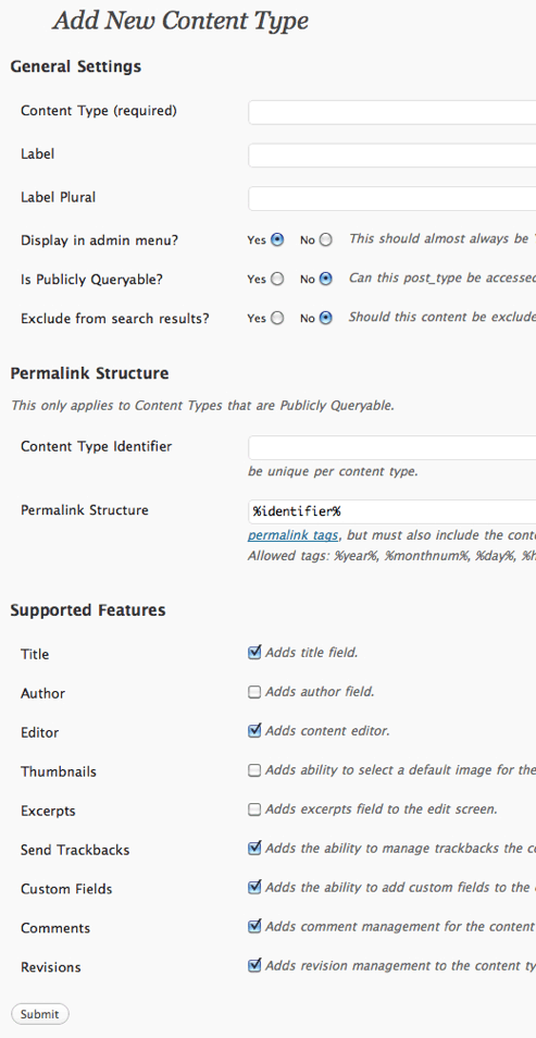 CMSPress Options